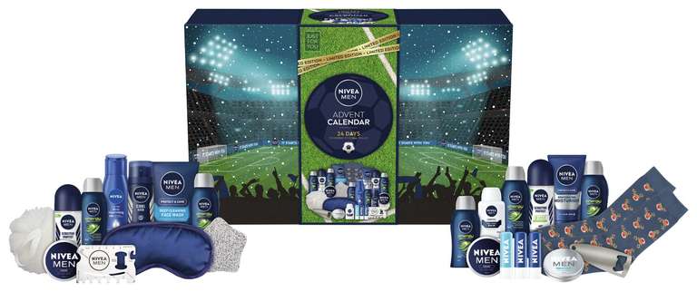 Nivea Men Advent Calendar now £20 with free click and collect from Boots