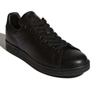 Adidas Originals All Black Triple Black Stan Smith Shoes Sizes 7-10.5 - £23 + £6.99 postage @ 18montrose
