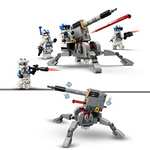 2x LEGO Star Wars 501st Clone Troopers Battle Pack Set, AV-7 Anti Vehicle Cannon & Spring Loaded Shooter + 4 Characters (possible £17.75)