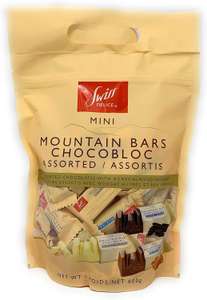 Swiss Delice Mini Mountain Bars, 600g Milk, Dark & White Chocoblocs Instore