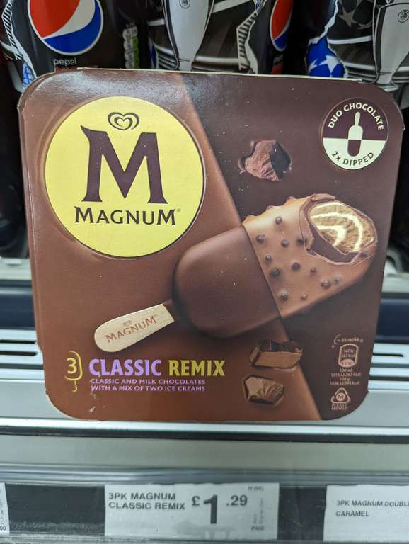 Magnum Classic Remix 3x85ml £1.29 Farmfoods Ilford