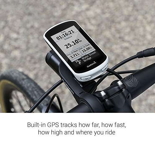 Garmin Edge Explore Touchscreen GPS Touring Bike Computer w/ Connected Features, White, Refurbished (Excellent)