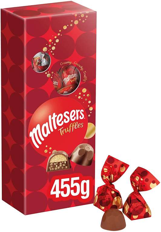 Maltesers Chocolate Truffles Party Gift Box 455g Best Before:11 Feb 2024 - min spend £22.50