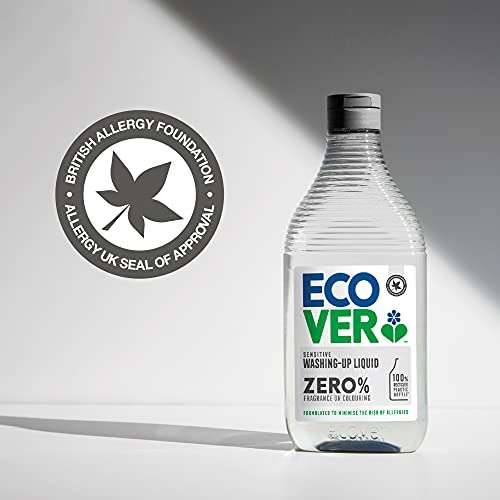 Ecover Zero Washing Up Liquid Refill, 5L - £8.80 / £7.92 with Subscribe and Save @ Amazon