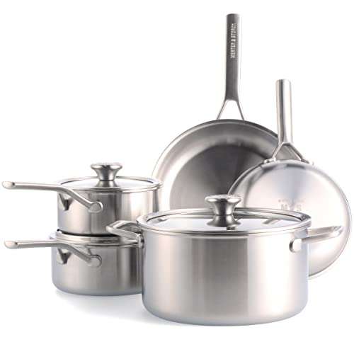 Merten & Storck Tri-Ply Stainless Steel Induction 8 Piece Cookware Pots and Pans Set - £168.99 @ Amazon (Prime Day Exclusive)