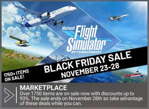 Microsoft Flight Simulator Marketplace in App Black Friday Event 23-28 November