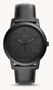 Fossil The Minimalist - Two-Hand Black Leather Watch - £45 + possible 15% Cashback via Quidco @ Fossil