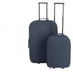 2 Piece Soft 2 Wheeled Luggage Set - Blue or Pink - Free C&C