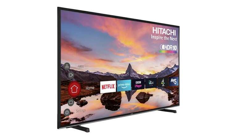 Hitachi 58 Inch 58HK6200U Smart 4K UHD HDR LED Freeview TV - £319 With Free Collection @ Argos