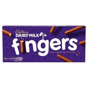 Cadbury Fingers Milk Chocolate Biscuits 114g (Nectar Price)