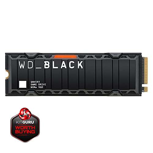 WD BLACK SN850X 2TB M.2 2280 PCIe Gen4 NVMe Gaming SSD with Heatsink up to 7300 MB/s read speed - £173.99 @ Amazon