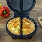 Dual Omelette Maker Electric - Easy Clean Non-Stick Cooking Plate - Makes Healthy Omelettes, Scrambled & Fried Eggs - £14.95 @ Amazon