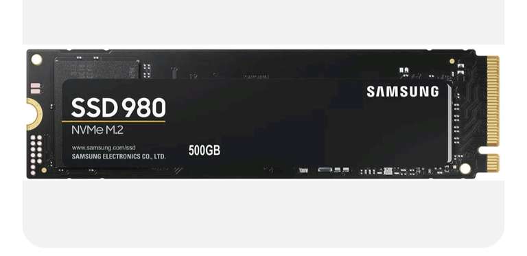 500GB - Samsung 980 M.2 2280 NVMe PCIe 3.0 - Sold by Box (UK Mainland)