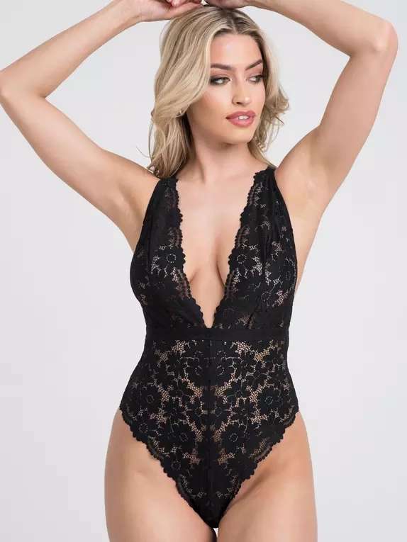 Lovehoney Mindful Black Recycled Lace Body now £16.49 with Free Delivery code From LoveHoney