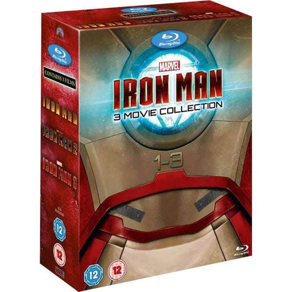 Iron Man 1-3 Blu-ray Box Set - Using Code