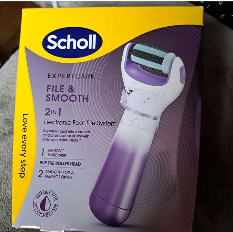 Scholl 2-in-1 electronic foot file system - Free click and collect