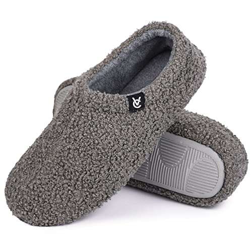 VeraCosy Ladies' Fuzzy Curly Fur Memory Foam Slippers Anti-Slip - £8.07 with voucher - Sold by VeraCosy Direct and Fulfilled by Amazon