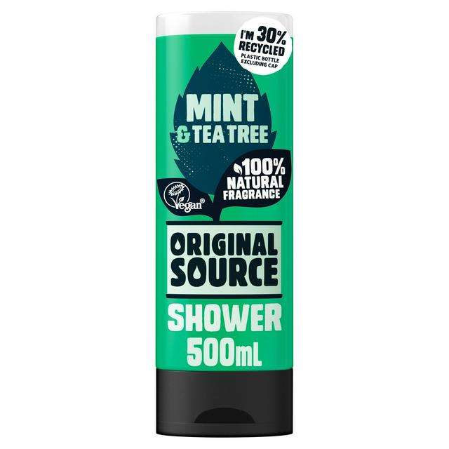 Original Source 500ml Mint shower gel 95p Asda Hunts cross