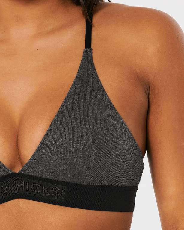 Gilly Hicks Ribbed Cotton Triangle Bralette (Sizes XS-XL / 30A - 38D) - Member Price / Free C&C