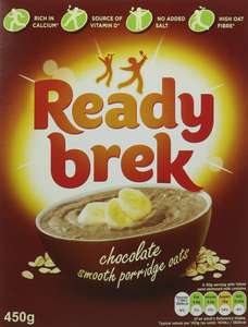 Weetabix Ready Brek Chocolate Super Smooth Oats 450 g (Pack of 6) £8.55 S&S