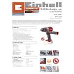 Einhell PXC 18V Cordless Brushless Combi Drill Body with 2 Year Warranty - Free C&C