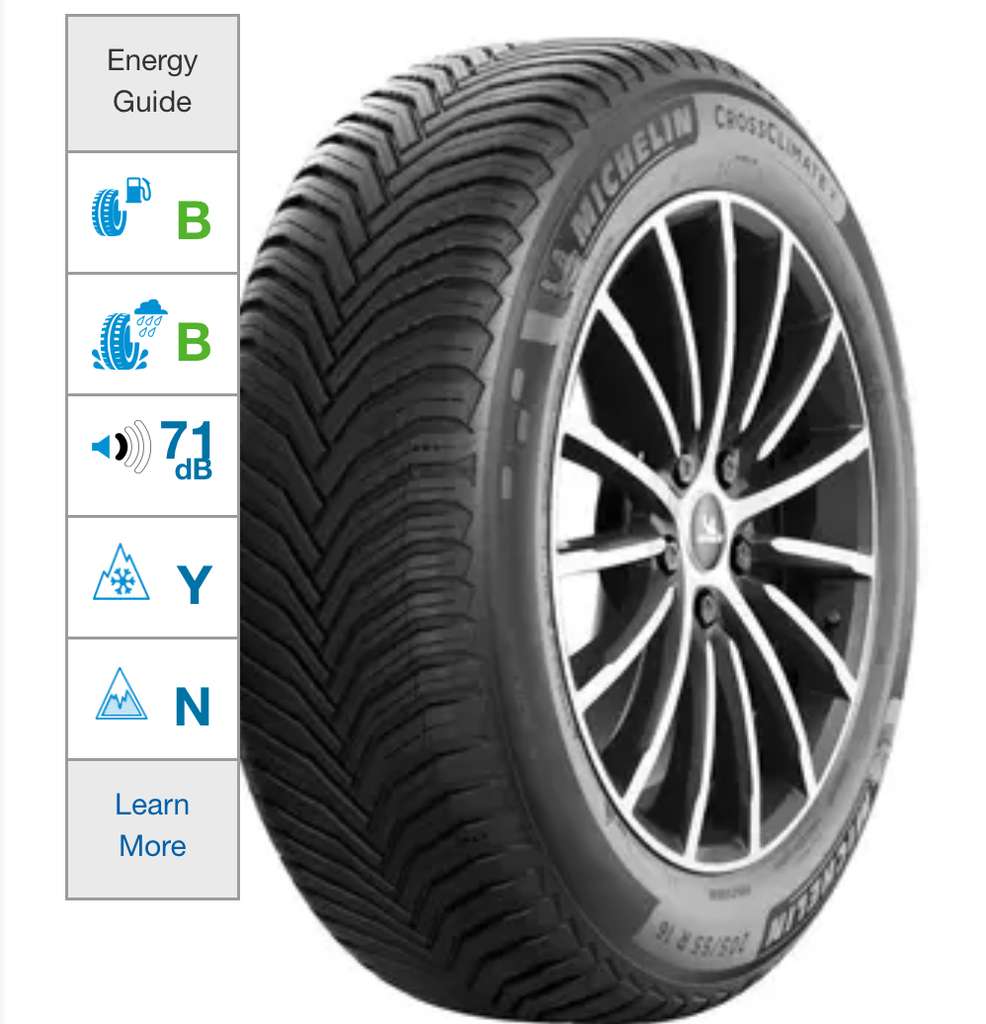 Michelin 225/60 R18 CrossClimate 2 Tyres, Exceptional Grip 