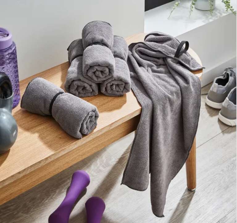 Set of 5 Gym Towels-Grey + Free C&C only