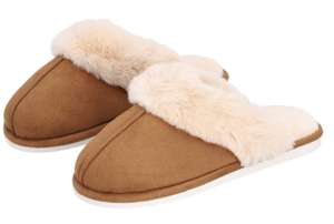 Rabbit Faux Fur Slippers (in Brown) £7.19 with code + Free Delivery with code - @ The Jewellery Channel