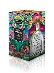 Patron Silver Premium Tequila 70 cl with Limited Edition Gift Tin (Assorted Gift Tin Designs Available) - £39.50 @ Amazon