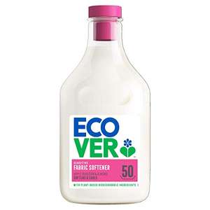 Ecover Fabric Softener Apple Blossom & Almond, 50 Wash, 1.5ltr - £2.50 (or £2.25 or less with Sub & Save) @ Amazon