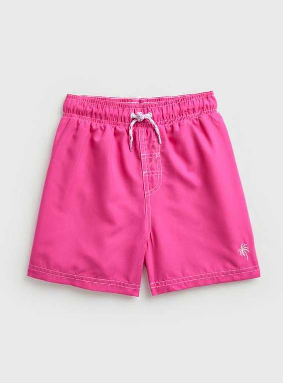 Kids' Family Dressing Bright Pink Swim Shorts - 10 years free C&C