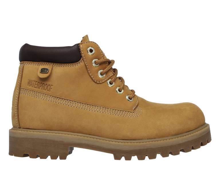 Skechers Men’s Nubuck Waterproof Verdict 6 Eye Padded Boots (Sizes 7-12)