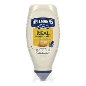 Hellmann's Mayonnaise 750ml. £2.59. £2.20 with max s and s. Buy 4 save an extra 5% £8.26 for 4 bottles