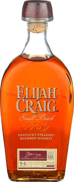 Elijah Craig Small Batch Bourbon Whiskey, 70cl - 47% ABV, (£26.60 S&S)