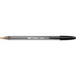 BIC Cristal Large Ballpoint Pens, Every-Day Biro Pens with Wide Point (1.6 mm), Black Ink, Pack of 50