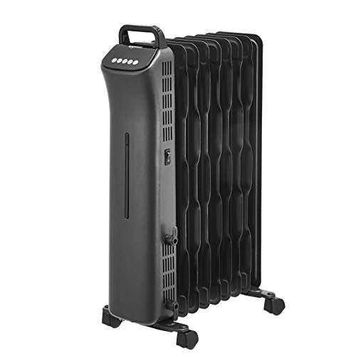 Amazon Basics Portable Oil-Filled Digital Radiator Heater with 9 Wavy ECO-Fins and Remote Control, 2000W - £28.80 @ Amazon