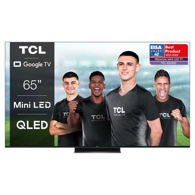 TCL 65C835K 65" QLED Mini-LED 4K Ultra HD Smart Google TV £899 rewards member price at Hughes