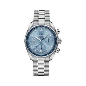 Omega Speedmaster 38 Chronograph Steel Bracelet Blue Dial Watch - £3595 @ Finnies