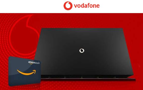 Vodafone 910Mb broadband + £50 Gift voucher + £65 TCB - £29pm/24m (£24.21pm effective / £21.21pm for existing mobile customer)