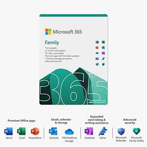 Microsoft 365 Family | Office 365 apps | up to 6 users | 1 year subscription