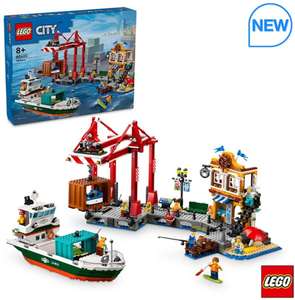 LEGO City Seaside Harbour with Cargo Ship - Model 60422 (Warehouse Price)