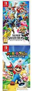 Super Smash Bros - Ultimate Nintendo Switch + Mario + Rabbids Kingdom Battle Nintendo Switch (Code in Box) £51.99 @ Amazon