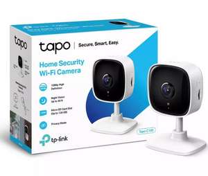 TP-Link Tapo C100 Smart 1080p Wi-Fi Indoor Cam CCTV - Free C&C