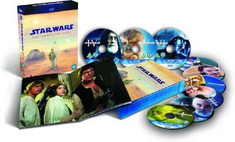 Star Wars The Complete Saga Ep I-VI Blu-ray (used) £12.59 delivered with code @ Music Magpie