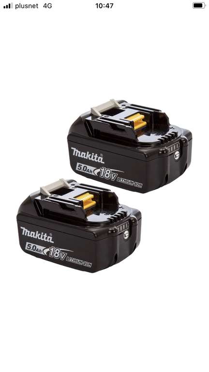 Makita BL1850B 18v 5Ah Battery Twin Pack (2x5Ah) - £102 with code (UK Mainland) @ eBay / fastfixbristolltd