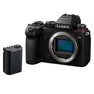 Panasonic LUMIX DC-S5 S5 Full Frame Mirrorless Camera Body + Extra Battery - £949 with voucher @ Amazon