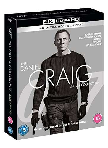 Daniel Craig 5-Film Collection [4K Ultra HD] [2021] [Blu-ray] £33.98 @ Amazon