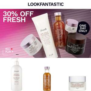 30% Off Selected Products From The Fresh Range + Extra 11% Off With Code + Free Shipping Over £25 - @ Lookfantastic