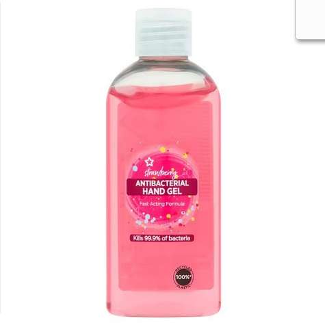 Superdrug Sensitive / Aloe Vera / Strawberry & Rasberry Antibacterial Hand Sanitizer Gel 100ml (Members Price) + Free Click & Collect
