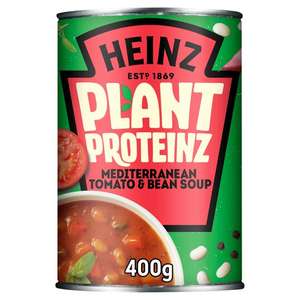 Heinz Plant Protein Mediterranean Tomato & Bean Soup 400G £1 (Clubcard) @ Tesco